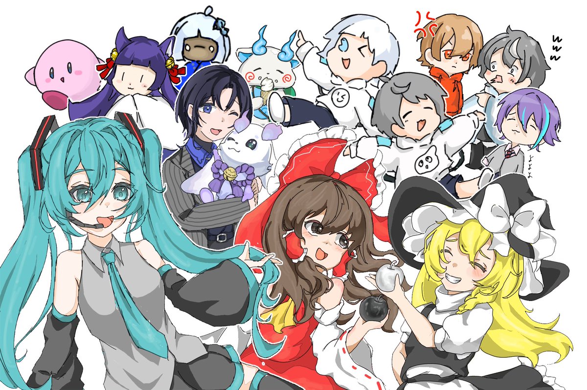 ko_notu's tweet photo. 歴代の好きなキャラを描きました(⁠ ⁠╹⁠▽⁠╹⁠ ⁠) https://t.co/QWEnL1sxQr