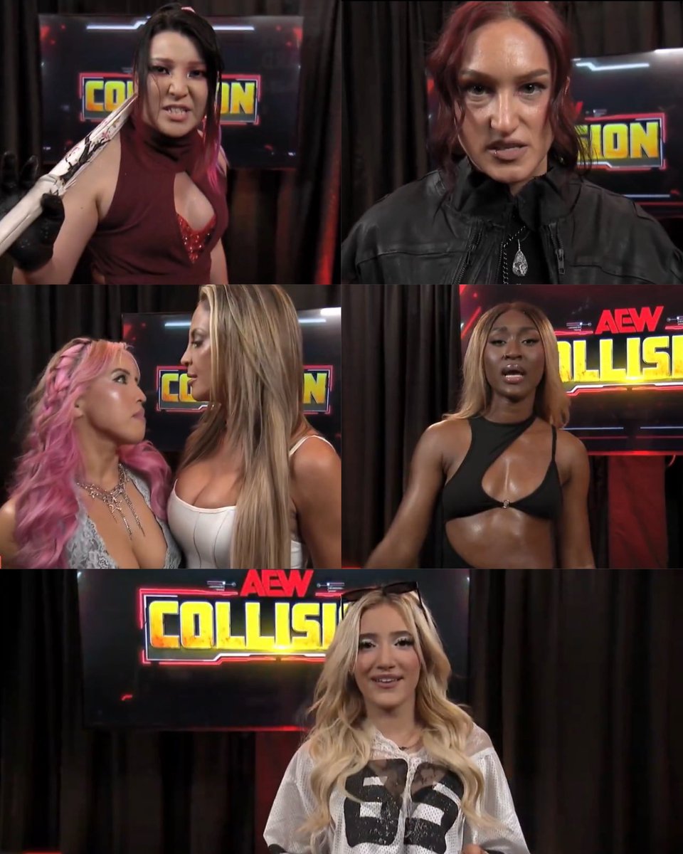 twcworldwide's tweet photo. CONFIRMED For the TBS Title Survival Of The Fittest Qualifiers
- Hikaru Shida
- Kris Statlander
- Harley Cameron
- Mina Shirakawa
- Queen Aminata
- Zayda Steel
#AEWCollision #TBSTitle #SurvivaloftheFittest #AEW https://t.co/Eai139F7IS