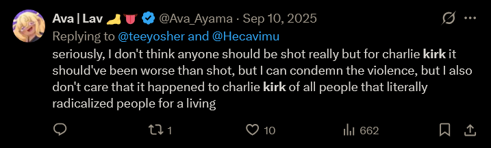 realTrailstorm's tweet photo. @KirscheVerstahl Not only is Zing lying about being distraught in regards to what happened to Charlie, but so is Ava. https://t.co/88fkC1SFUy