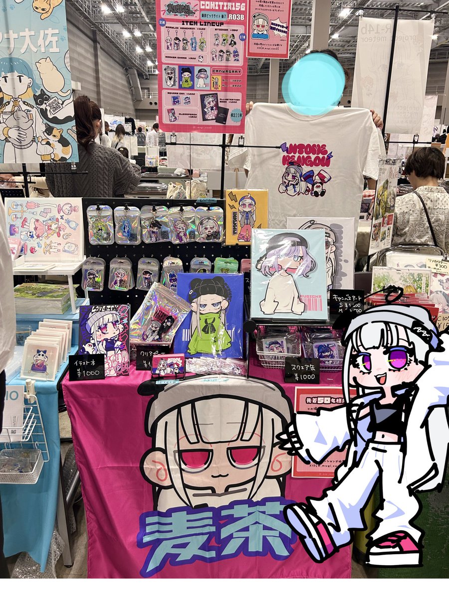 _mugi_com2's tweet photo. 設営完了しました！！
よろしくお願いいたします🤲✨！！

（ゲームフレンド（髭）にお手伝いしてもらってます👦）

#COMITIA156 https://t.co/p3DDaG136Y