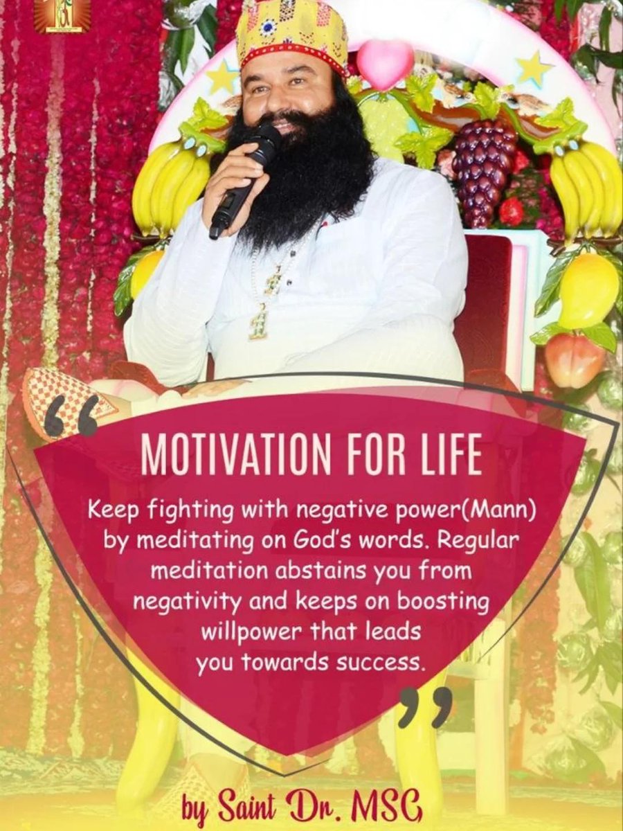 neeru_tinna's tweet photo. Faith in God gives strength, hope, and direction in life. Saint Gurmeet Ram Rahim Singh Ji Insan teaches that sincere prayer, pure intentions, and unwavering faith can help overcome challenges and turn dreams into reality through God's grace
#Faith #Prayer #Spirituality #Devotion https://t.co/Kit2zB2XdI