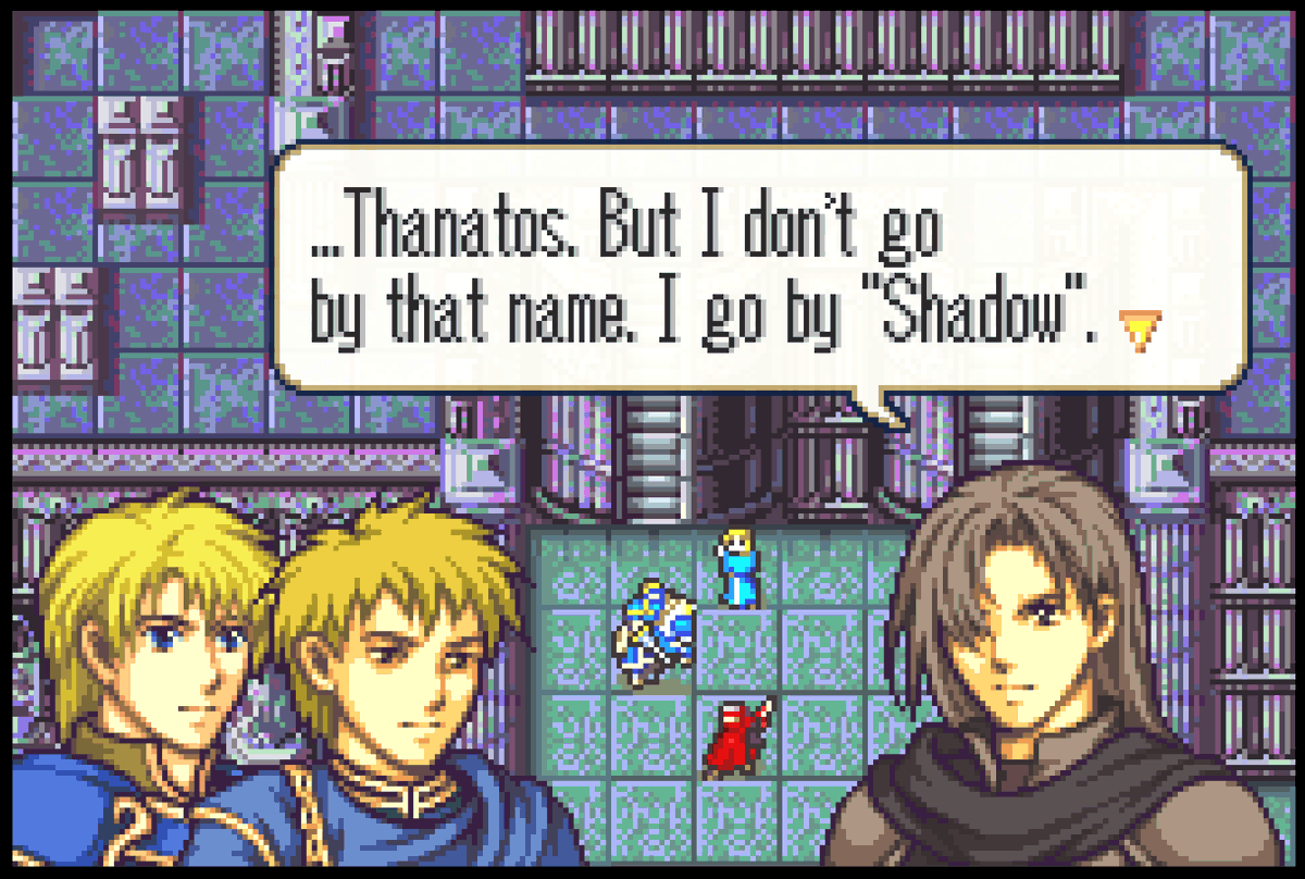 CommunistAugust's tweet photo. Thanatos "Shadow", member of the Assassin group "Zero". Did Kojima write this ? https://t.co/N7Mn0hSRjP