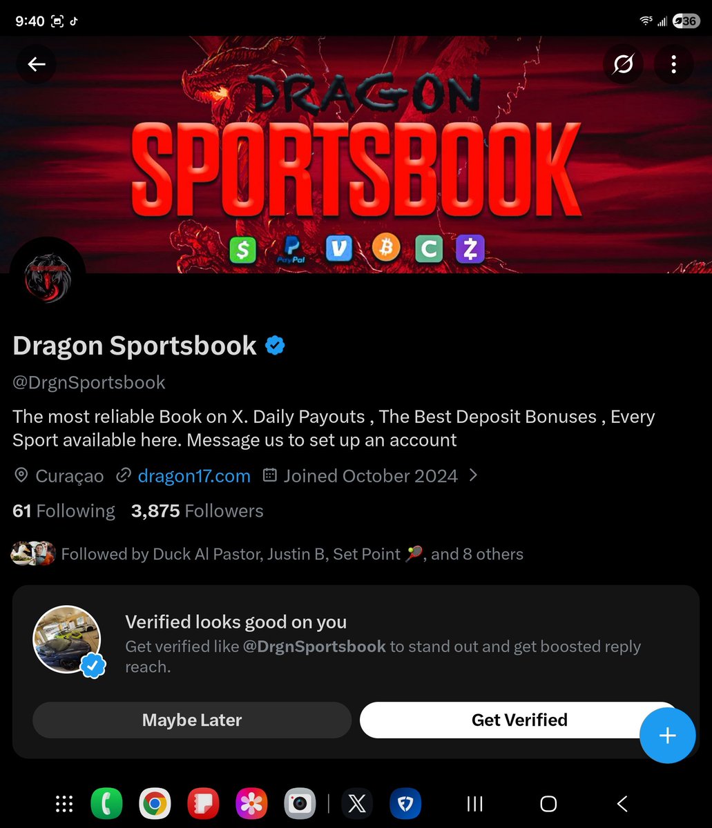 RealitySpts's tweet photo. RT to win $100
Becareful @drgnsportsbook is a scammer 
He goes paying people promos with money he stole from other sportbook accounts be made on x! He blocked me when I said pay up he has a former name and x and been scamming everyone 
Fake vouches and fake promos are his game https://t.co/IMYYJvslhF