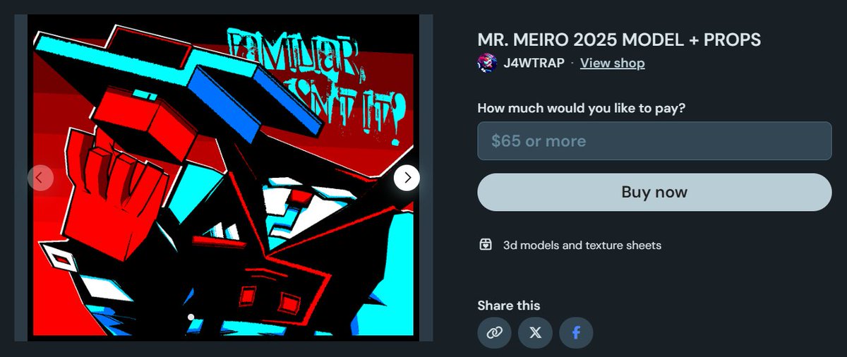 J4WTRAP's tweet photo. In light of recent events, I have also decided to put up some of my older work for sale so people can kinda get something in return for their support
Mr. Meiro's 2025 model is available now for purchase on my Kofi. The link is below in the thread https://t.co/Ss7kd8senF