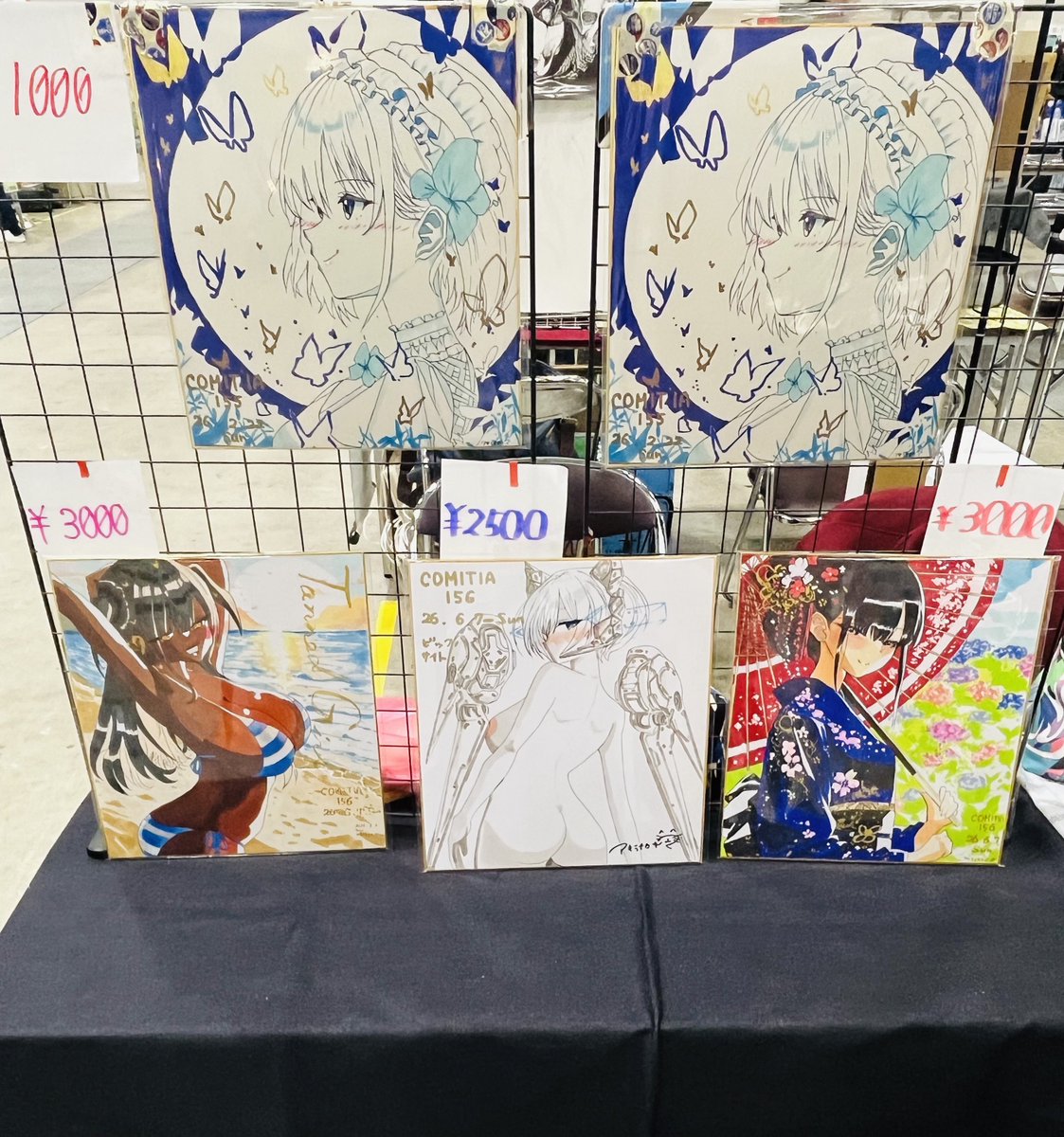 ガリレイドンナ 複製色紙 設営完了っ！ 複製色紙が1枚売約済みになったので、残り4枚✨ よろしく