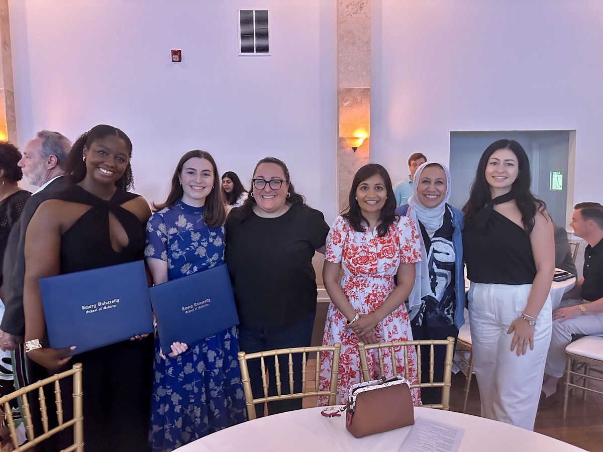 GhadaMohamedMD's tweet photo. Graduation is a celebration of dedication and handwork! Snapshot from Emory Vascular Neurology fellows graduation! @EmoryStroke @EmoryNeurology @EmoryUniversity #no_clot_is_left_behind #stroke_prevention https://t.co/sIOXI4b1Iy