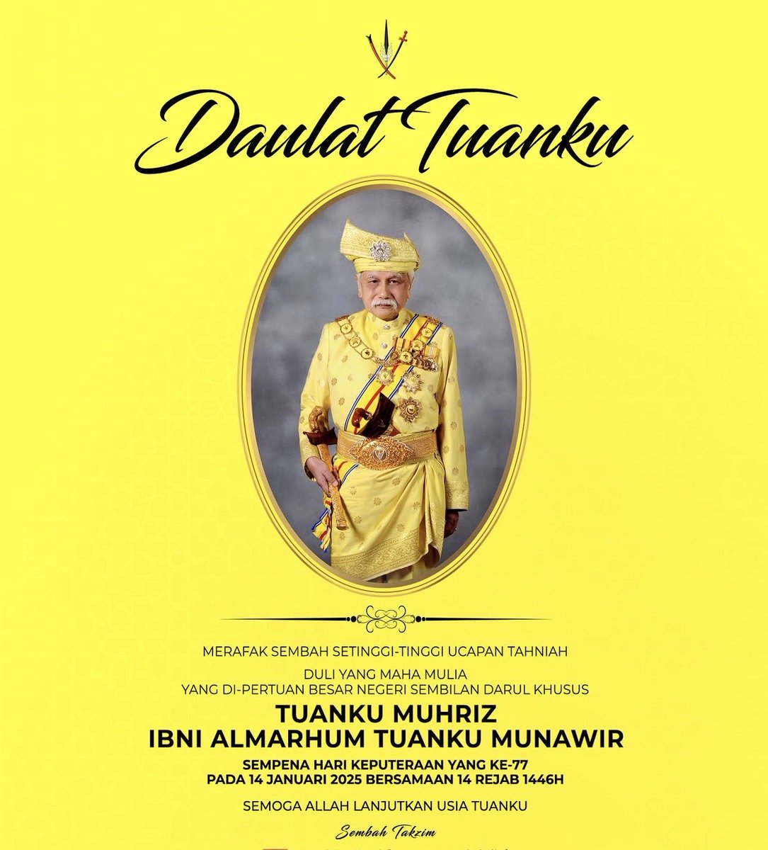 iskandarzulfi14's tweet photo. DAULAT TUANKU…. semoga ALlah kekal dan rahmati Tuanku dan Kerajaan dibawah Tuanku…. https://t.co/UxFTqnZ0Rr