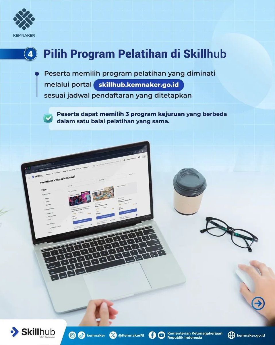 Jogjastudent's tweet photo. Selain pelatihan gratis, peserta juga akan mendapatkan benefit seperti bantuan transportasi Rp20 ribu per hari sesuai durasi pelatihan, konsumsi, iuran Jaminan Kecelakaan Kerja (JKK) dan Jaminan Kematian (JKM), Sertifikat Pelatihan, Sertifikat Kompetensi BNSP, serta asrama https://t.co/diFGDb1mz9