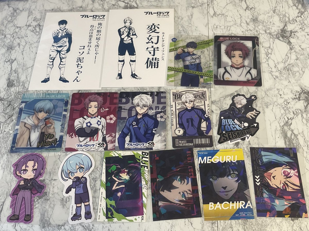 narico0110's tweet photo. 【譲渡　買取　交換】ブルーロック　ブルロ

譲:画像

求:ご希望額(＋送料)

凪、玲王は他キャラより同数お引き取りください
都内または横浜お手渡しor郵送
条件の良い方優先
検索からもお気軽にお声掛けください✨ https://t.co/xMulLAID5E