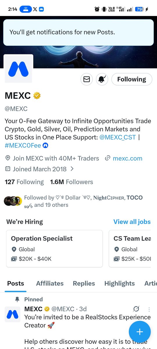 NightCipher_'s tweet photo. @MEXC Thank you so much for this chance fam @MEXC really hoping to receive this blessing🙌🤍

UID: 71370704   #MEXC   
@Fumpunk 
@Bowax132281 
@AyanX47 https://t.co/KYk3GVGbDD