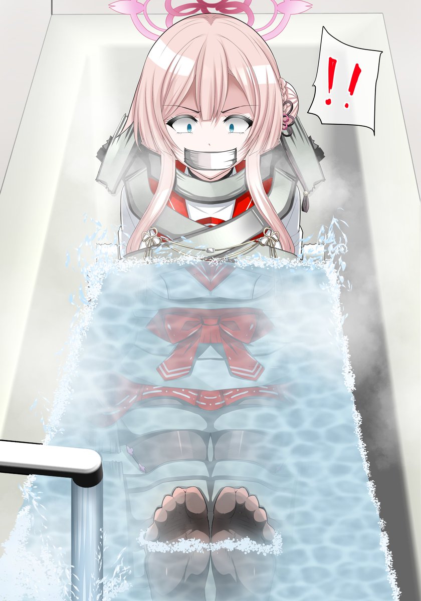 ご依頼作品を納品しましたので公開します💙

ブルアカの水羽ミモリちゃんのダクトテープ拘束と水責めの修行!?を描きました

これは精神的にやばい修行ですね💦
早く引き上げてあげてください(;^_^A 