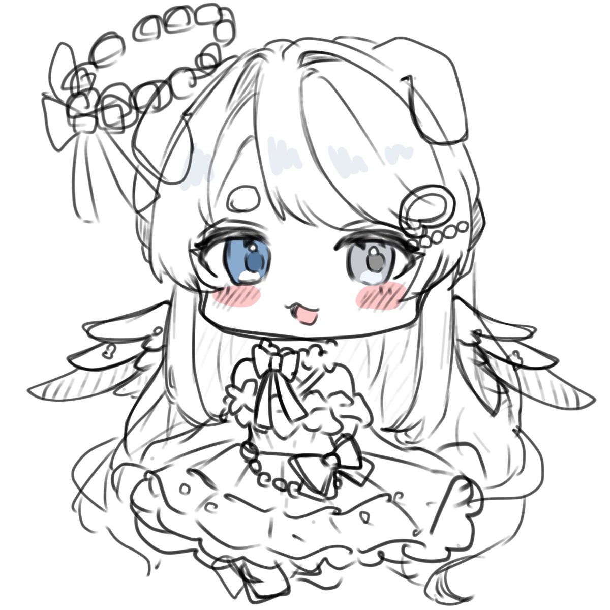 nyinatu's tweet photo. こちらも落書き✍🩵 https://t.co/n68ggbe5kz