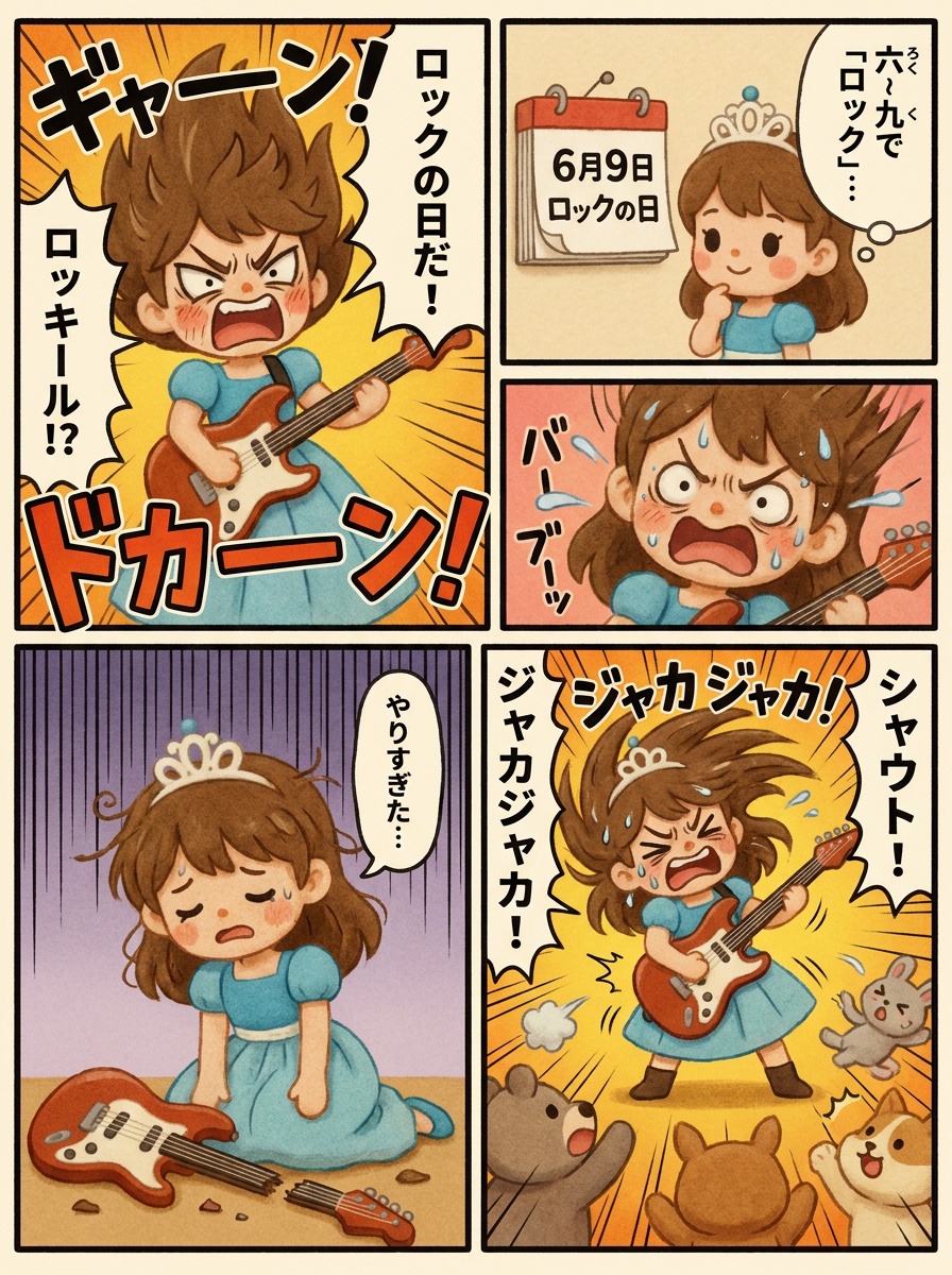 yuana3's tweet photo. 6月9日はロックの日。
みんな～、シャウトしてる～？ https://t.co/eeFWIEtC89