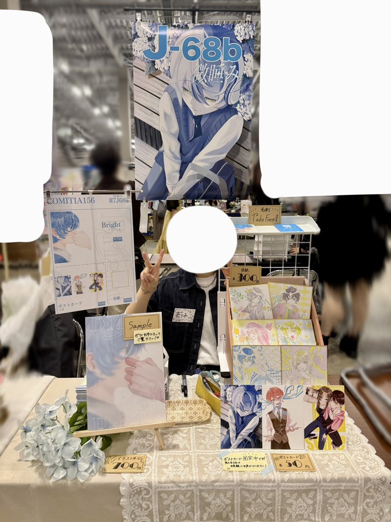 ky0u88's tweet photo. 設営完了しました！
J68bでお待ちしております🩵

 #コミティア156   #COMITIA156 https://t.co/zBZkXJ7N4u