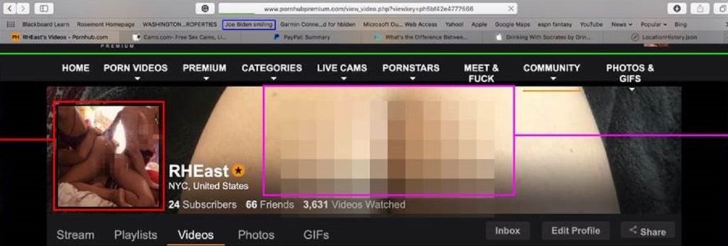 JPMacIsaac's tweet photo. @joeroganhq Little Hunter literally had a public pornhub page that he only took down after the laptop story broke!  Cheers! https://t.co/C55s4NCLc6