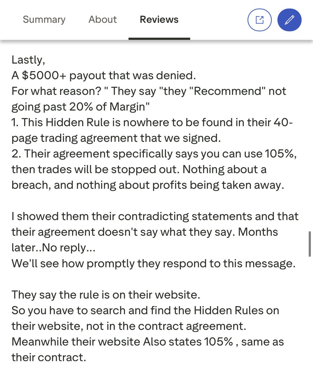 salmanmunir96's tweet photo. It's a mix of everything. He has 20% margin rule which isn't disclosed anywhere.
When funded clients take payouts he simply discoutinues the plan.
@MeetMattL you should be ashamed of yourself. https://t.co/nZglph14IU
