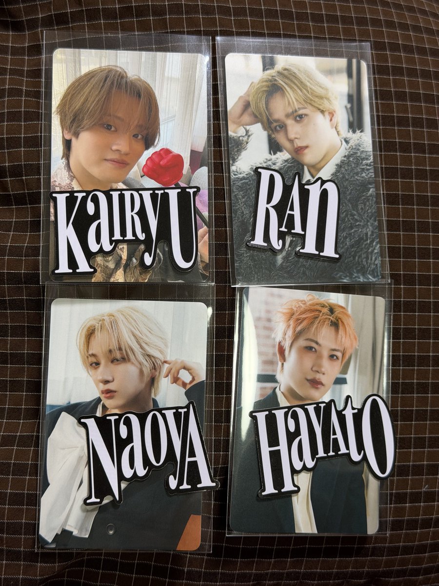 moooty1007's tweet photo. MAZZEL 1st Arena Tour 2026 "Shall we hit the Banquet？" 
ランダム フォトカ トレカ交換 買取

【譲】セルカ  KAIRYU
他撮り  HAYATO  NAOYA  RAN

【求】  他撮り TAKUTO > RYUKI (両種)

6/7 代々木での手渡しでの取引希望
お心当たりのある方お待ちしております🙇‍♀️

#MAZZEL交換 #MAZZEL譲 https://t.co/WnQDbRz3nI