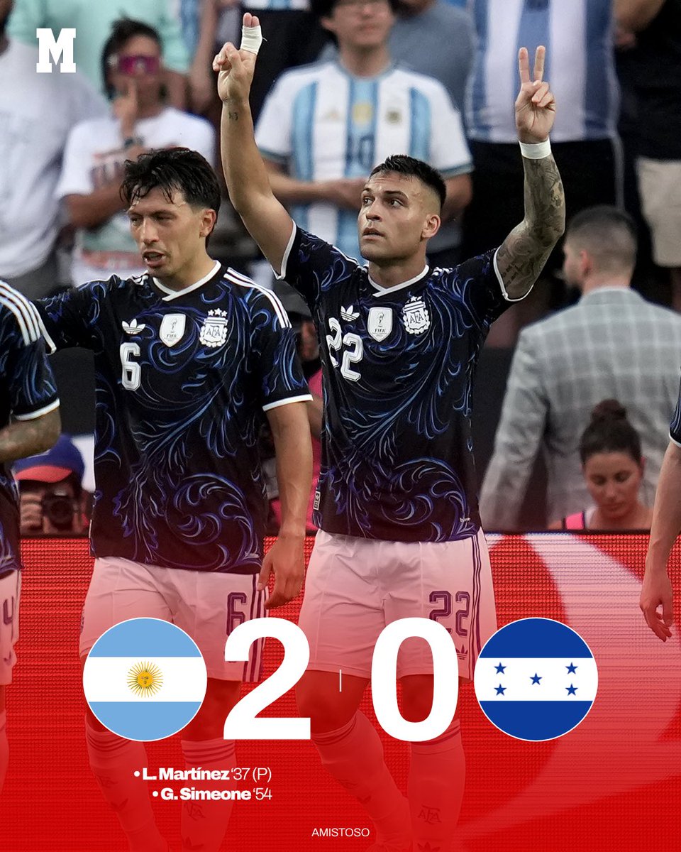 MarcaMexico_'s tweet photo. Argentina 🇦🇷 se lleva la victoria ante Honduras 🇭🇳 sin Leo Messi 👀 

El 🔟 se resguarda para disputar un último amistoso contra Islandia 🇮🇸 y el debut mundialista contra Argelia 🇩🇿 

#leomessi #argentina #futbol #fifaworldcup #mundial2026 https://t.co/CyuU3izTeJ