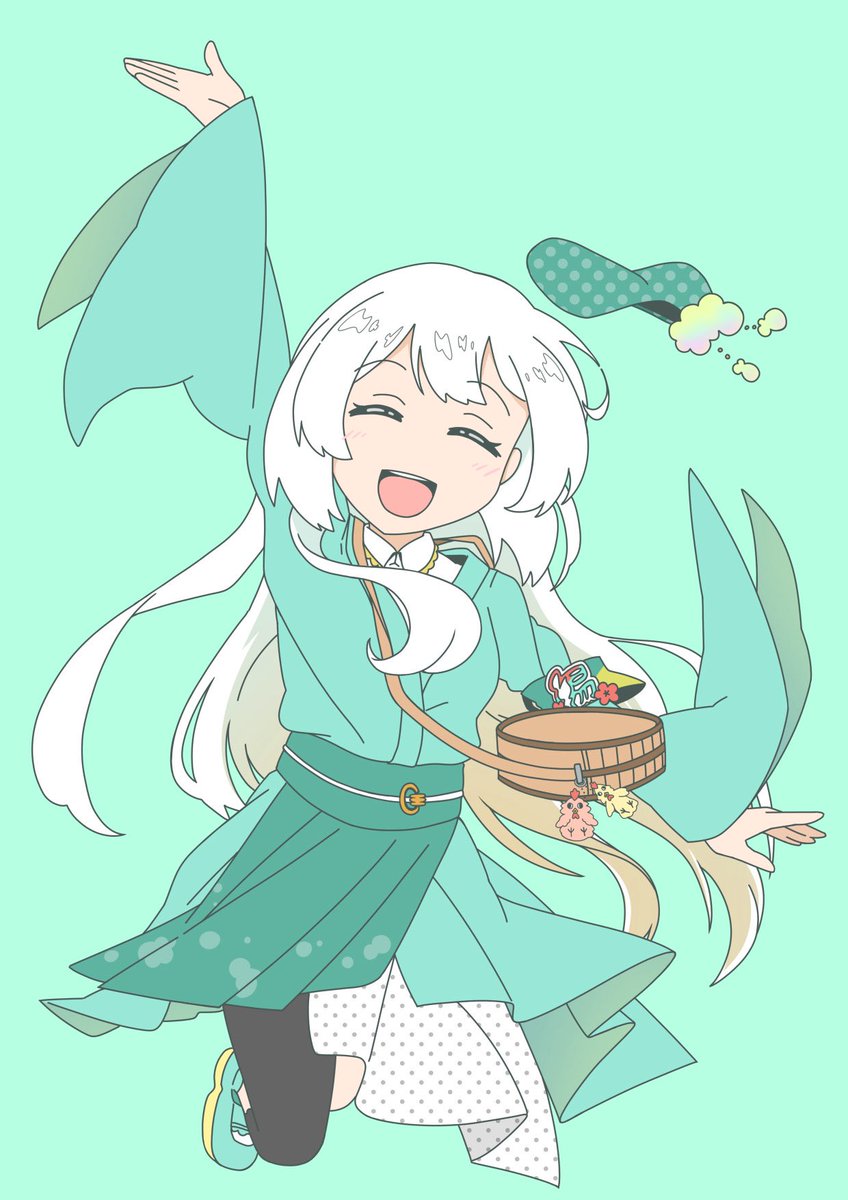 _chickenman's tweet photo. お仕事中だけど昨日描いた湯楽めぐりさん（＠yurameguri ）イラストあげ、特化Vまつり楽しかったのじゃ╰(*´︶`*)╯
#ゆらめぐ絵
#特化Vまつり３ https://t.co/DvbbpHZxJb