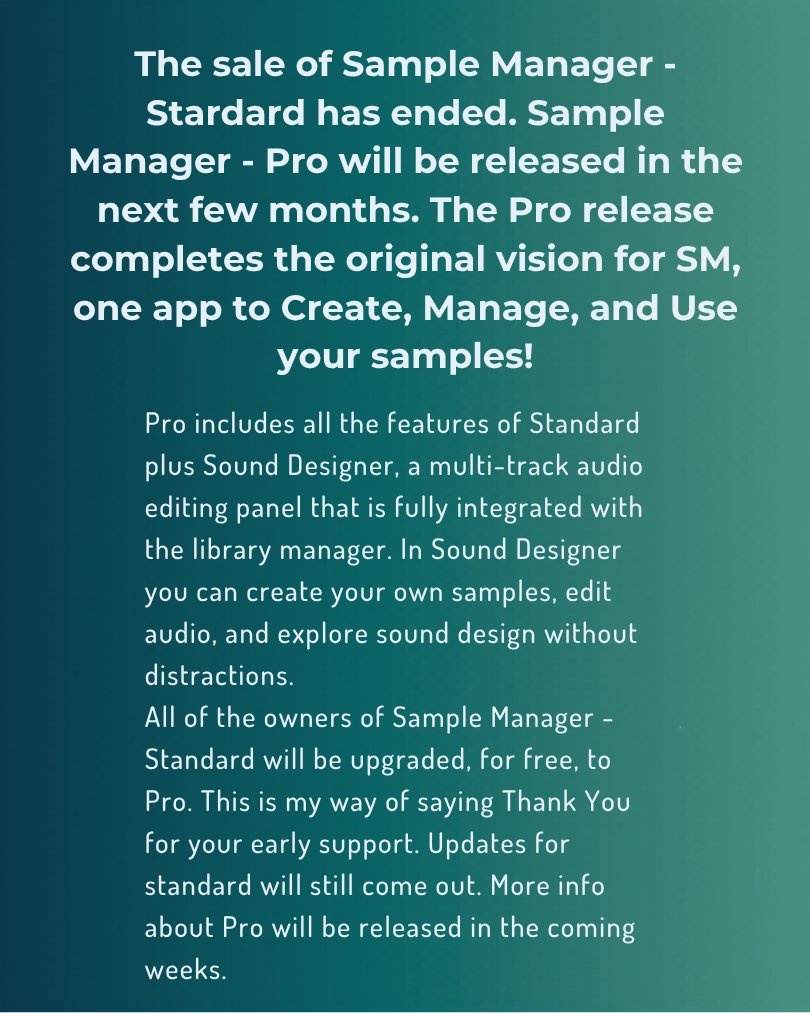 mosylaudio's tweet photo. #SampleManager #MosylAudio https://t.co/mdVtyfF4DH