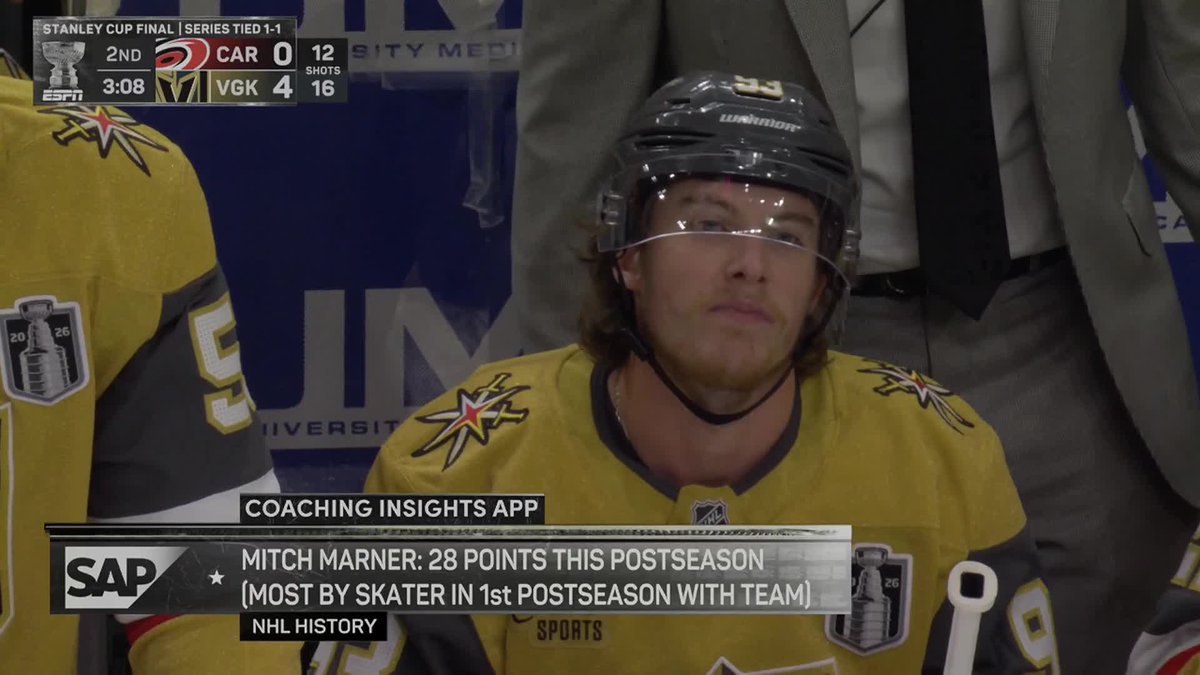 BR_OpenIce's tweet photo. The most points EVER by a skater in their 1st postseason with a team 🤯🤯🤯 https://t.co/HfxeaNfqkh
