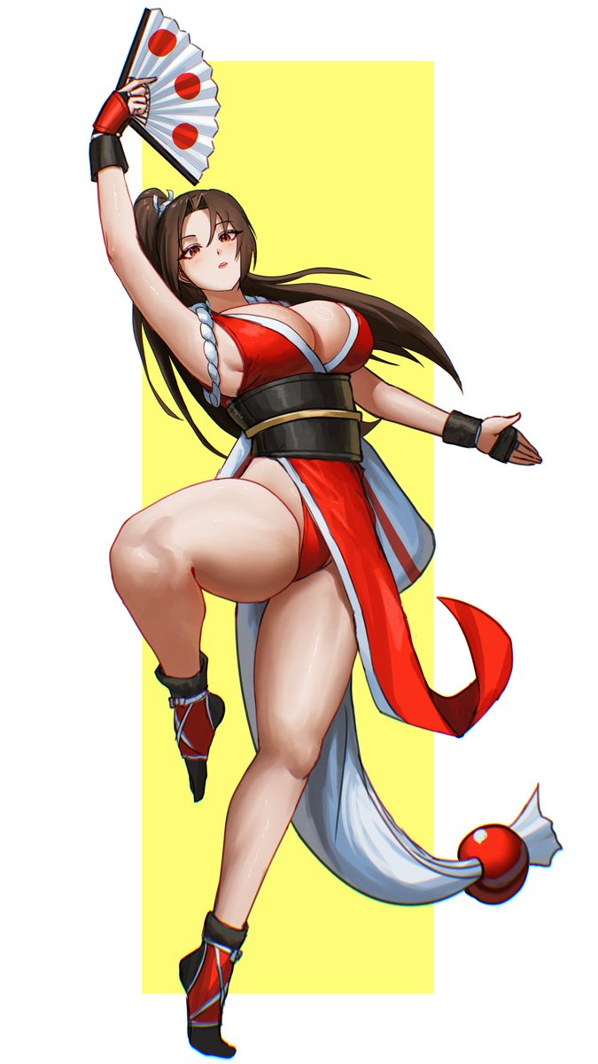 Yiiragito's tweet photo. Mai Shiranui 
#MaiShiranui #FatalFury #SNK https://t.co/ycBABVwlxC