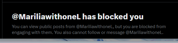 MadamSavvy's tweet photo. i am preblocked by a @sega community manager. Since we have never crossed paths, i can only assume this is from today, which means this individual clearly endorses the death threats and hostilities of this toxic community @SEGASAMMY_LUX has fostered. 

let it be known SEGA is unsafe and if you have the unfortunate opportunity to be around the company at all, stay safe. they will not protect women.