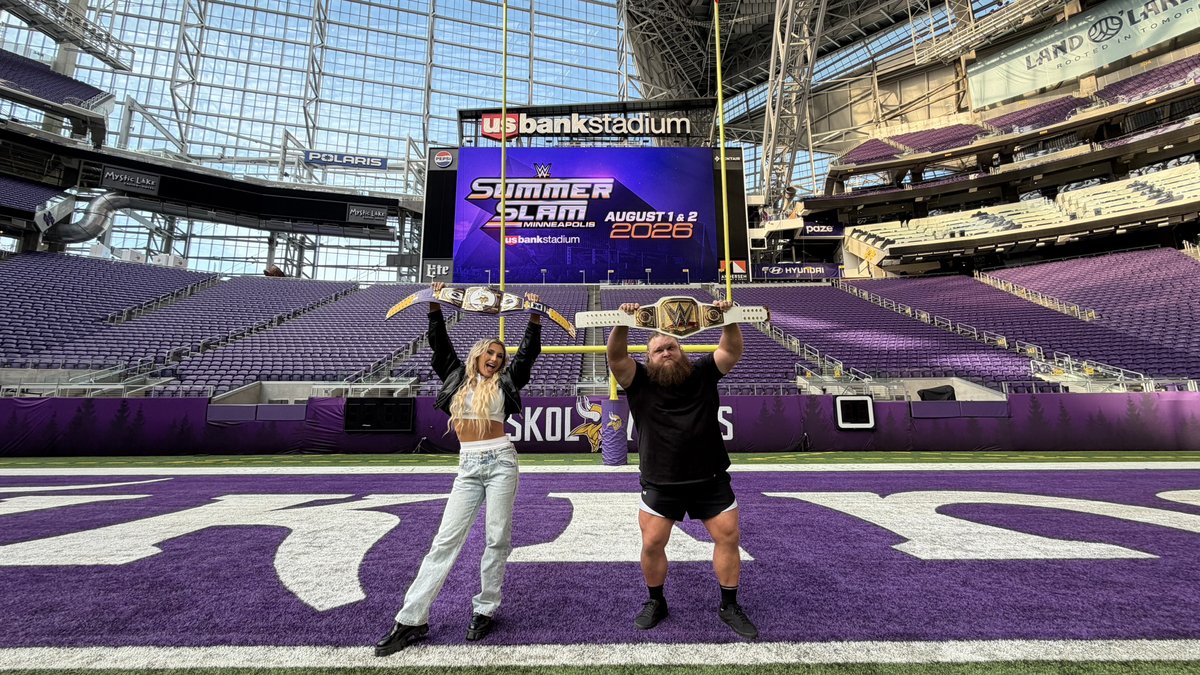 usbankstadium's tweet photo. WWE Summerslam single-day tickets go on sale this Monday, June 8 at 10 am! 

Don’t want to miss a second of the action? Two-day combo tickets are already on sale for both days of WWE SummerSlam on August 1 &amp; 2. 

🎟️: https://t.co/F2wEcddfKk https://t.co/mEKDyTRIl9