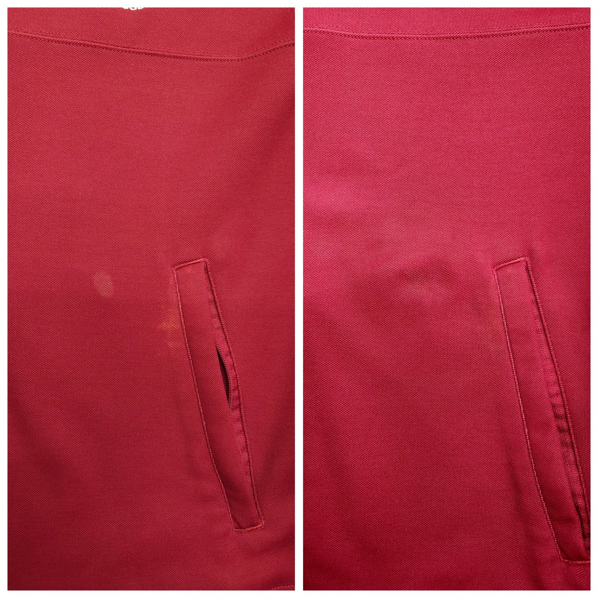 satolaundry's tweet photo. 漂白剤のシミ…もう着られないと諦めていませんか？😱
​今回のご相談はジャージの脱色。調色に苦戦しましたが、お客様に「目立たなくなった！」と喜んでいただけました🥰
​相談は無料✨️ぜひ、お気に入りの一着を預けてみませんか？😊​#佐藤ランドリー #二戸 #クリーニング #服のお直し #困りごと解決 https://t.co/u1AOfjhYwc