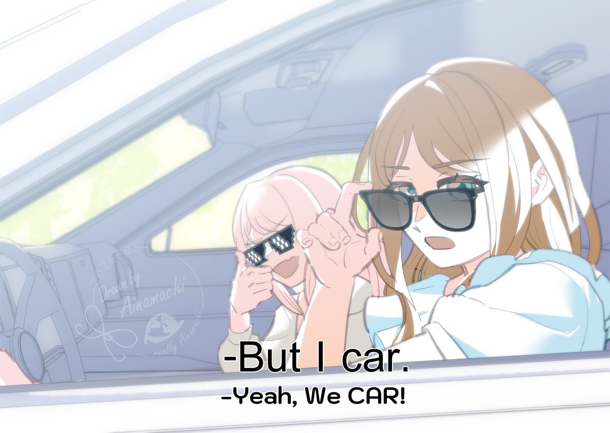 Ainamachi's tweet photo. Bang Dream! It's OurCAR!!!!! https://t.co/K2nKB1sE3f