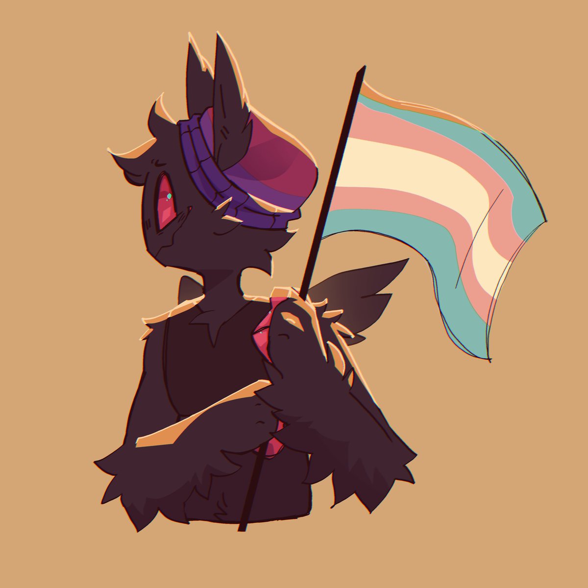 _scarecrowes's tweet photo. pride art with my mothman(moth-them??) https://t.co/RcdlB6l4cQ