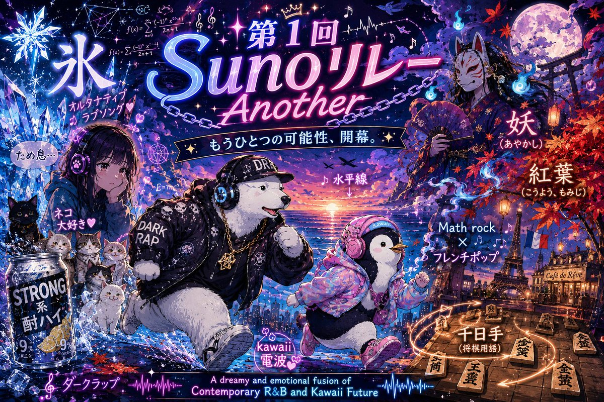 RAx0ih0G1PtoqDu's tweet photo. 同じテーマで違う組み合わせ、違う参加者

そのうちsunoリレーanotherシリーズ開始します https://t.co/KzqEesB0Ax