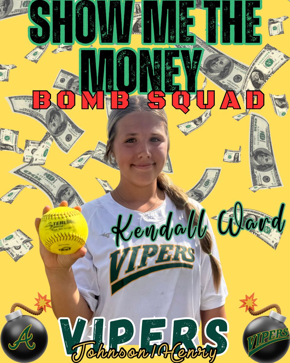 VipersJ_H2011's tweet photo. Congratulations Kendall on the crowd pleaser 💣@KWard71 #droppingbombs #classof2030
#bethestandard #fastpitch
#softballrecruit #NCAAsoftball
#softballrecruiting #softball
 #athlete 
#freshman
#extrainningsoftball 
#recruitme https://t.co/NsbTMuleTc