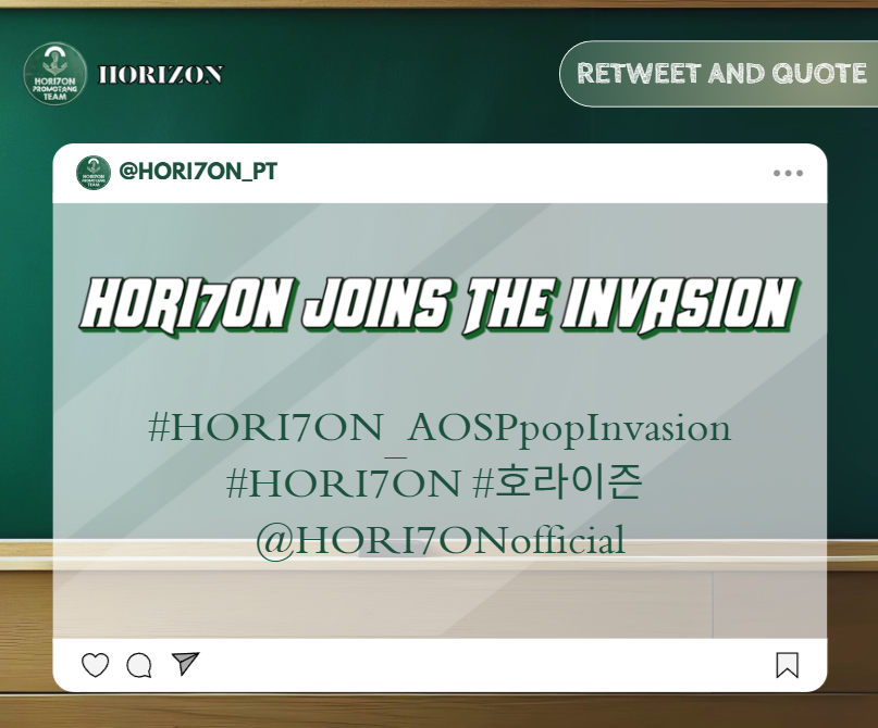 HORI7ON_PT's tweet photo. [📌] OFFICIAL TAGS!

Anchors, here are our official tags for today! Don't forget to follow the TP rules, and let's make this trend worldwide ✨

HORI7ON JOINS THE INVASION

#HORI7ON_AOSPpopInvasion
#HORI7ON #호라이즌 
@HORI7ONofficial https://t.co/t8SwOSPpQy