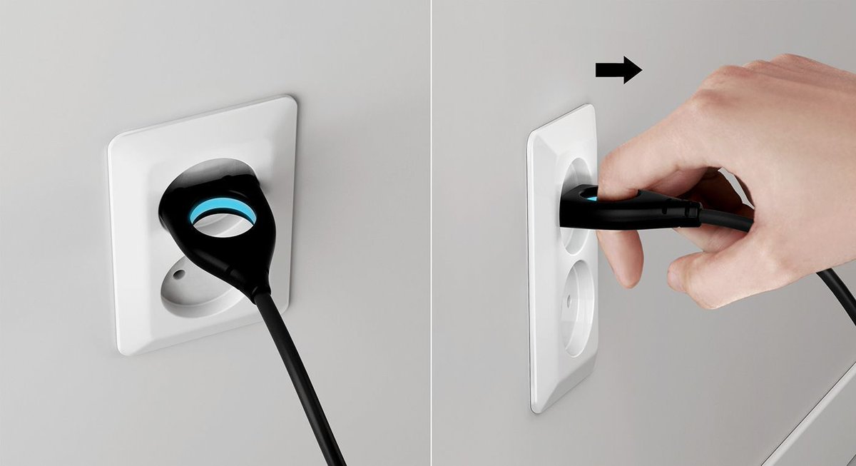 i_______DESIGN's tweet photo. 指を引っ掛けて簡単に抜くことができ、足元灯にもなるコンセントプラグ。
Universal Plug　|　VLND Studio　|　841r2

https://t.co/phSoZfzgTS https://t.co/afTc7DdRE8