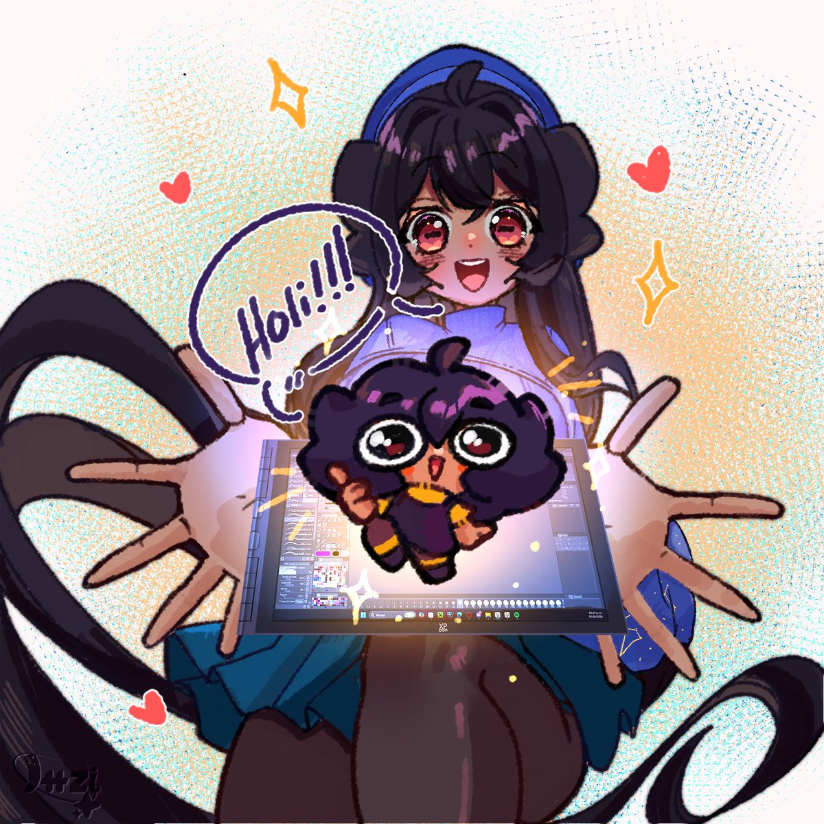 Ittzi_'s tweet photo. Por fín he comprado una nueva tablet con pantalla, aun estoy acostumbrandome ya que es pequeña, pero hasta el momento ha siido comodo dibujar en ella 🤠 https://t.co/aBEP4o2LjE
