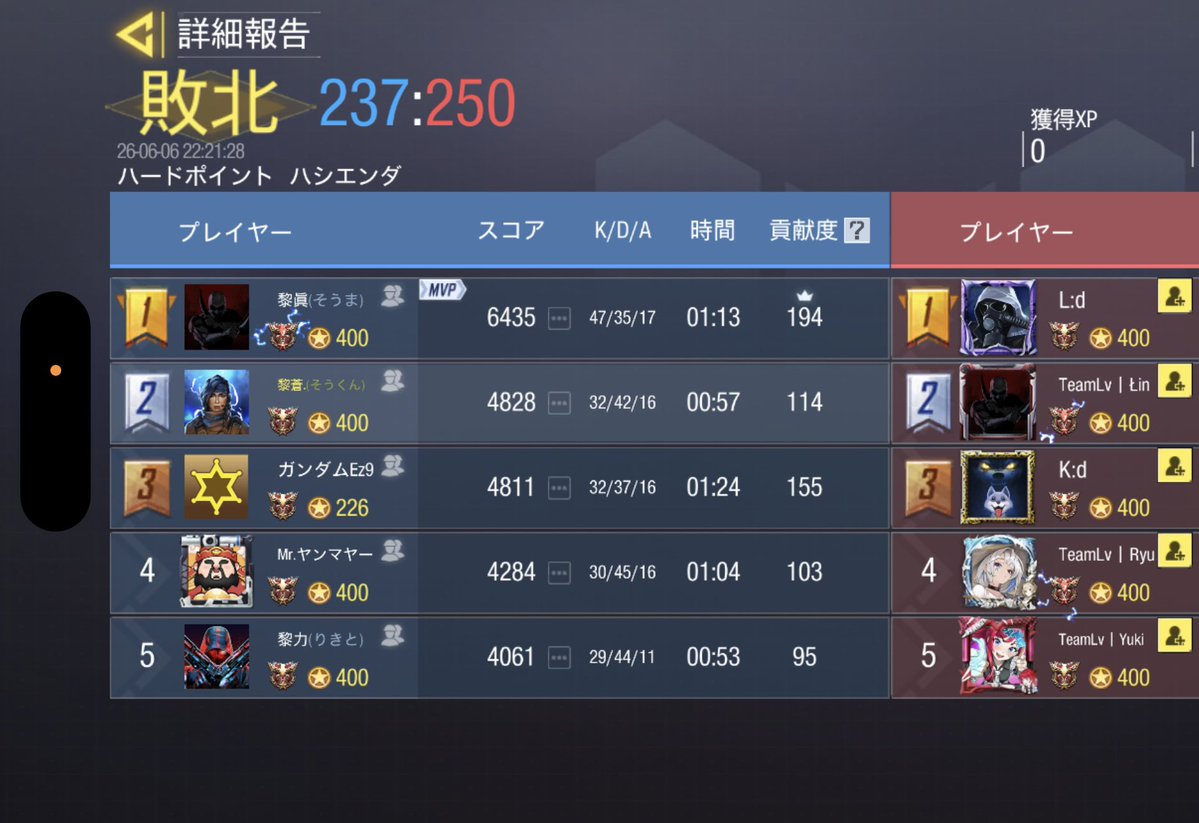 NoiR_codm's tweet photo. 6/6  22:00
お相手様  @Lively_codm  様
2-2  draw https://t.co/a4OyEi0otq