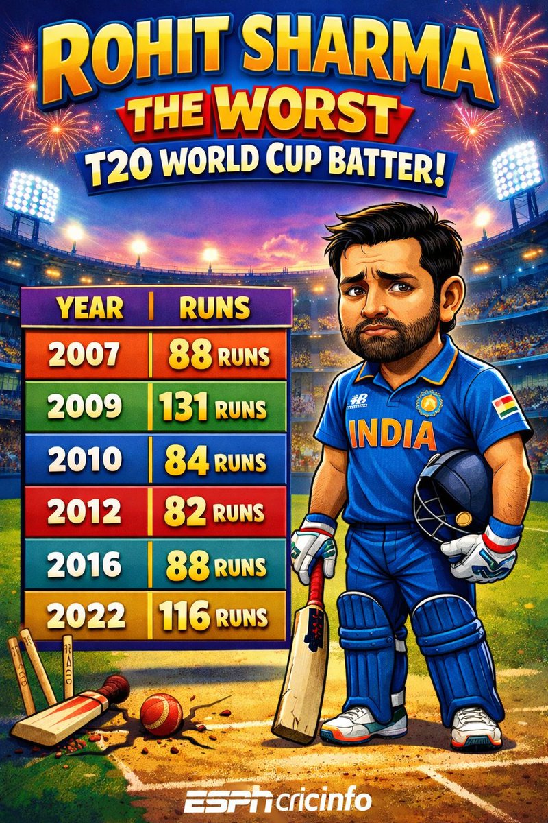 Straight77drive's tweet photo. @sohamdave45 @CricCrazyJohns @Shebas_10dulkar Reality Of RoFat Genda , He's 2nd Worst Ever To Play For India In T20i After MS Dhobi 😭😭😭😭😭 https://t.co/ZpThwdIPn4