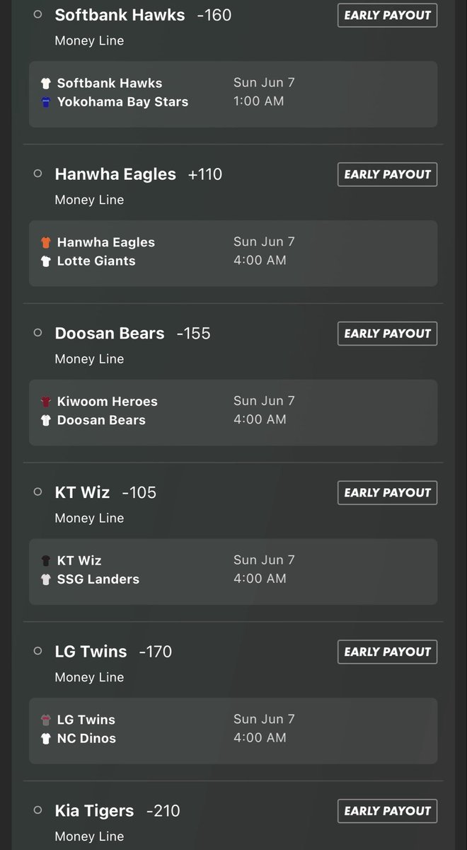 XrazyW's tweet photo. KBO &amp; NPB ⚾️🤝

Wake and Cash
PT2 Lotto 11 &amp; 8 Leg

Been using Bet365 lately and it pastes differently than FD so doing SS https://t.co/D8HGxVm9N4