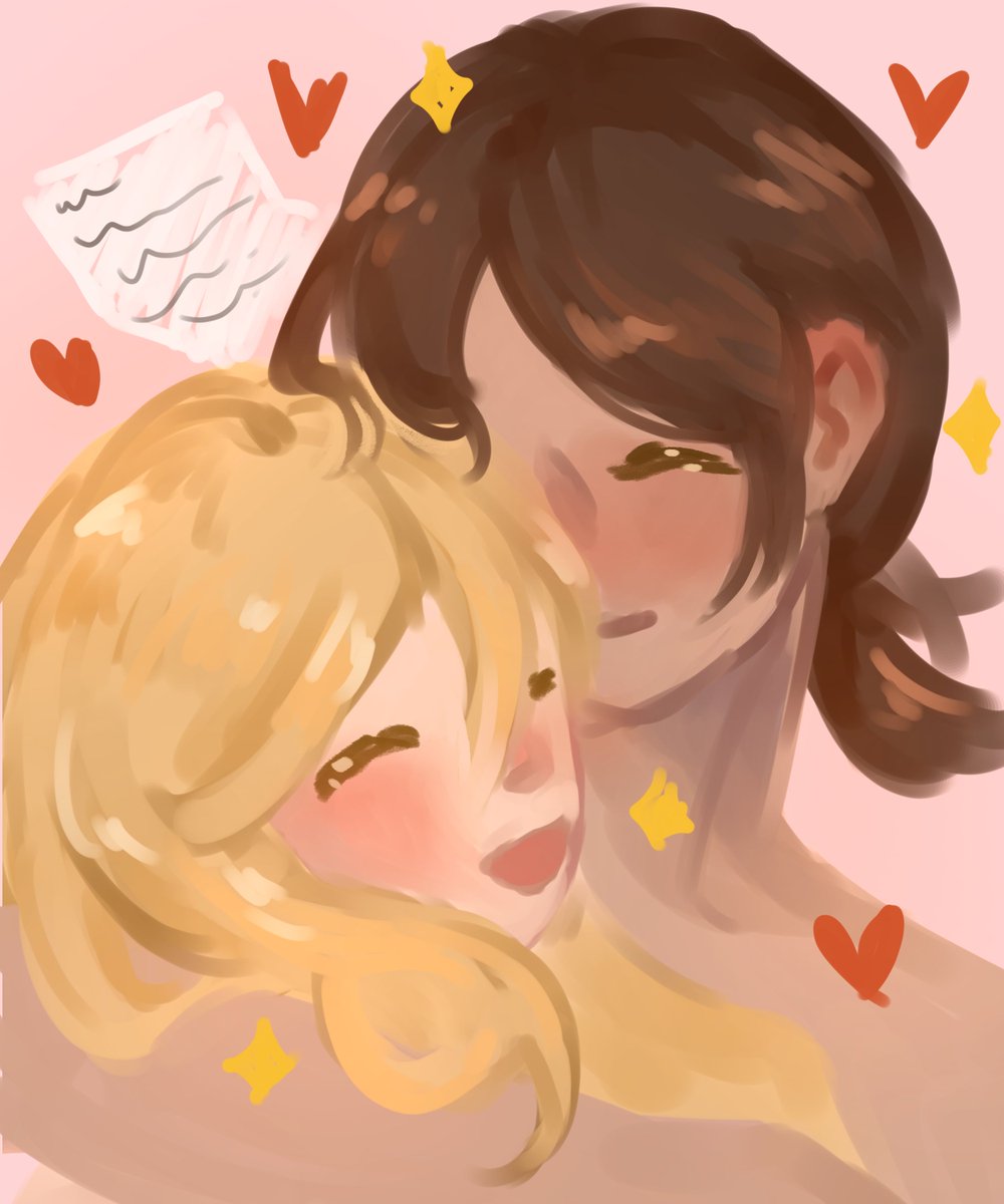c_sea_shell's tweet photo. ⋆.˚ 𓇼°‧ 𓆝 𓆟 𓆞 ·｡ 
happy pride month!!! i love my sillies ˚ʚ♡ɞ˚ i hope everyones able to celebrate themselves <3
#aot #wlw #yumihisu https://t.co/2kf5QmrJLH