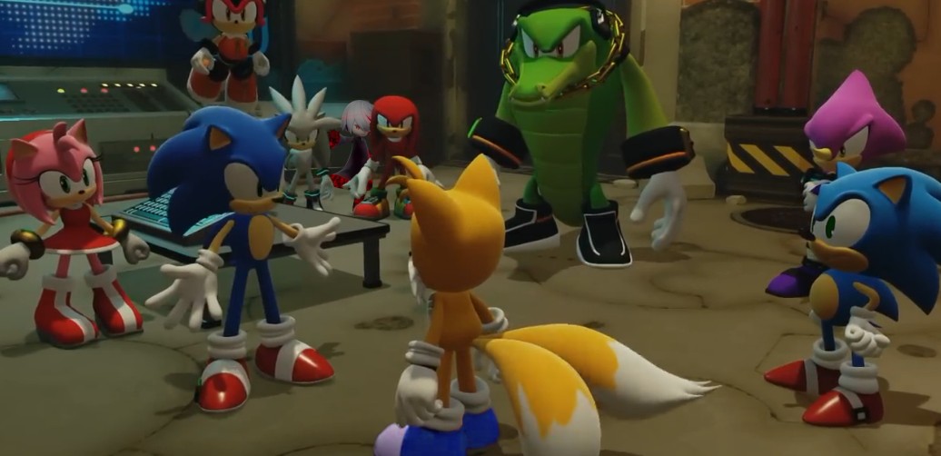 TheTrueFraud's tweet photo. Sonic Forces genuinely wanted you to believe that they had a whole Resistance Base when we only got shown this one room. It's so crazy how under budget Sonic Team was at the time https://t.co/QQEr1zMinf