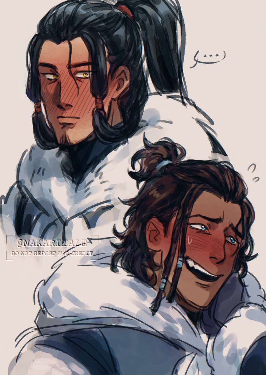 NakariiaLe's tweet photo. Lost Bender AU aka an AU where Ozai loses his fire bending at age 17

Current featuring two dumbasses (23 and 19) struggling to have a normal conversation with their crush (each other)

More updates will come

co-AU: @Canytuong 

#ozai #hakoda #hakozai #lostbenderAU https://t.co/hgwsYXuXfs