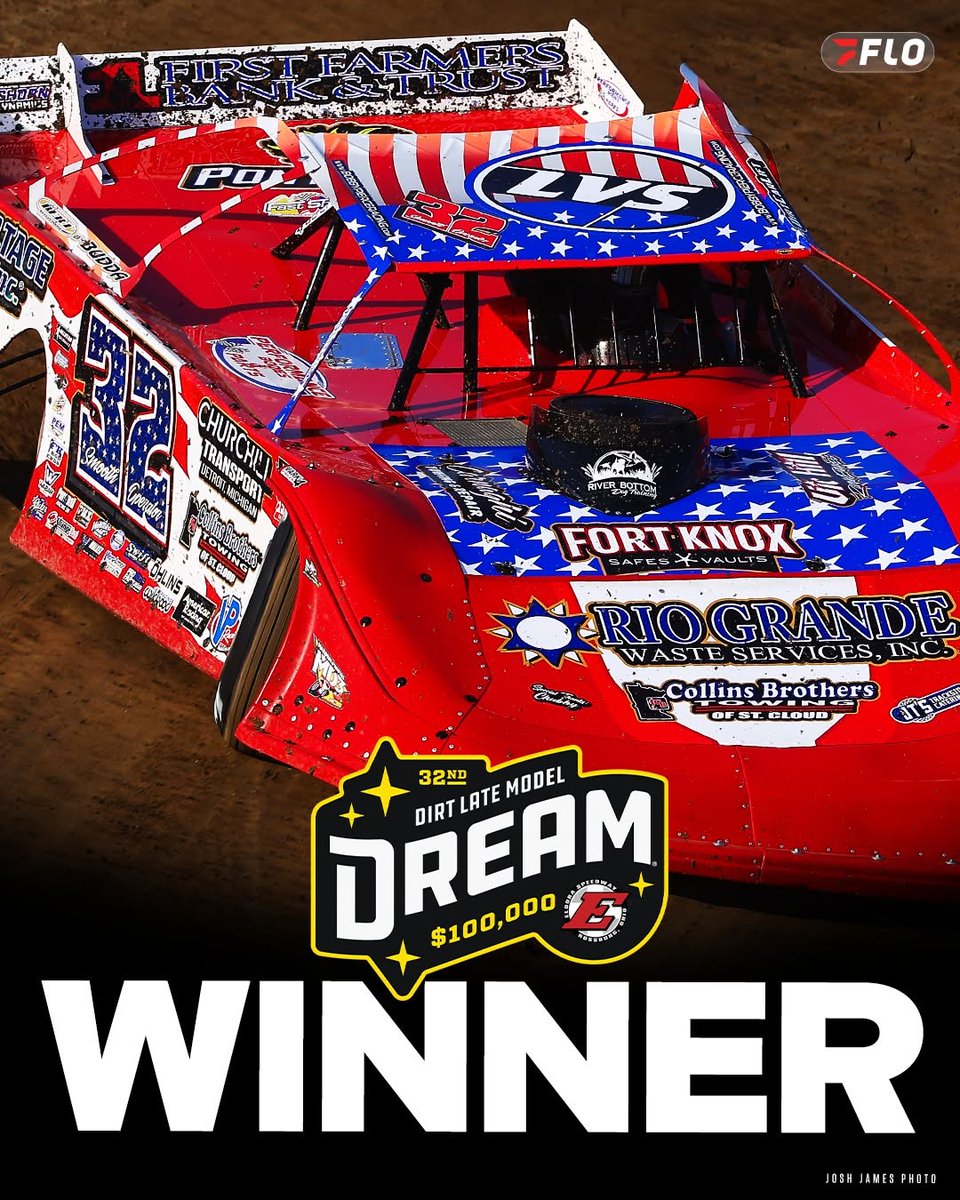 FloRacing's tweet photo. 🏁 @BobbyPierce32 scored his first career #DLMDream victory Saturday at @EldoraSpeedway. 

Full results in the replies 👇 https://t.co/DwL76EnCDB
