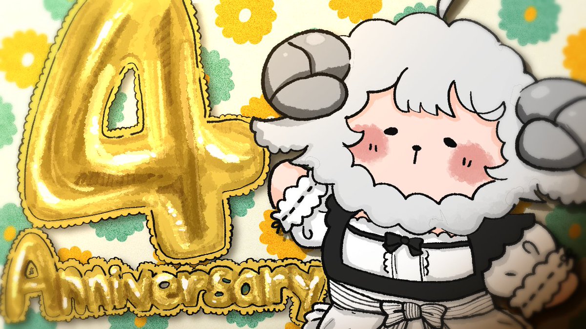 noena_yumeshiro's tweet photo. こんにちは、Noenaです🐏
本日はこの後30分後から、活動四周年記念配信があります～！🎊
雑談をしたのち、皆さんと一緒にFallguysやGartic Phoneで遊べたらと思ってます💖
良ければ一緒にお話ししたり、遊んだりして、４周年の節目を一緒にお祝いしませんか～！🎊
皆さんが素敵な日曜日を過ごしますように💐
https://t.co/MdDqfS64qd

Hello, this is Noena🐏
In just 30 minutes, I’ll be starting my 4th Anniversary Celebration Stream!🎊
After chatting, I'm planning to play Fall Guys and Gartic Phone with everyone!💖
If you’d like, please come talk, play, and celebrate this special 4-year milestone together with me!🎊
I hope you all have a wonderful Sunday!💐
https://t.co/MdDqfS64qd