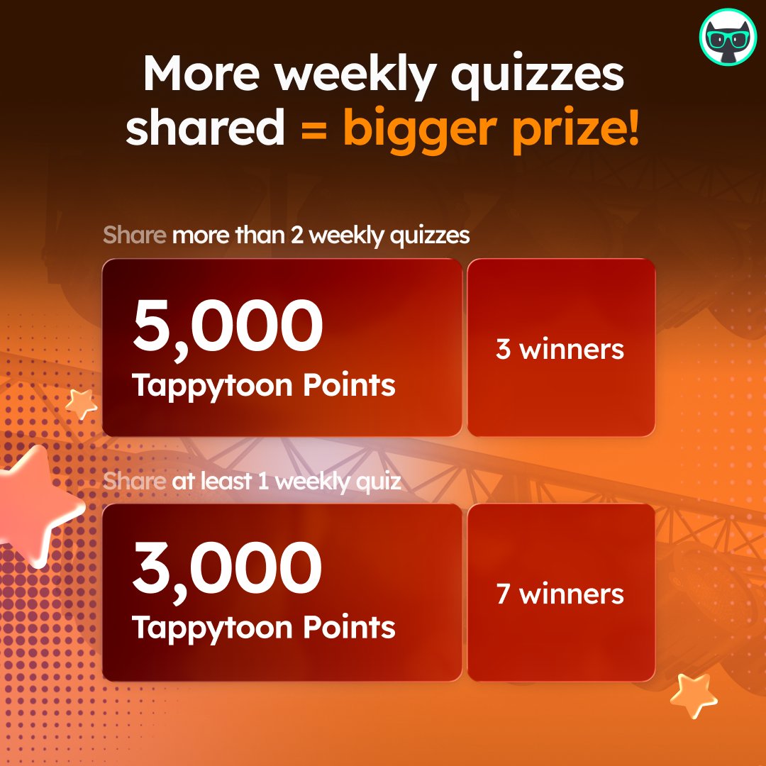Tappy_toon's tweet photo. Your BL festival starts now! 💙

Take our weekly BL-Palooza quizzes, share your results, and win up to 5,000 coins for your next read.

👇 More details in the thread! https://t.co/V84fC2KqHE