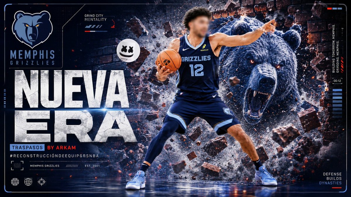 AjenorNBA's tweet photo. 12da reconstruccion: Memphis Grizzlies
 Rendimiento del equipo:25 victorias-57 derrotas sin playoffs 
Picks de este draft: 3,16 y 32
SE AGRADECE RT,FAV Y FOLLOW,FALTAN 38 SEGUIDORES PARA LOS 2000!! https://t.co/iwVn8giT9I