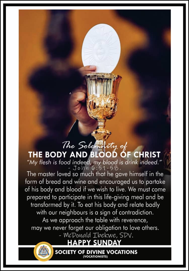 NVocationists's tweet photo. May the body and blood of Christ keep us safe for eternal life. Amen. https://t.co/ECTMJQsGfh