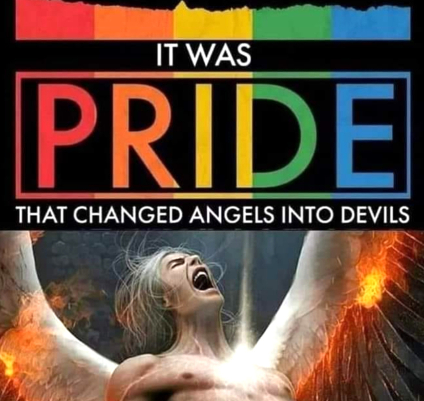 buckonbeach's tweet photo. In honor of "pride" month, just a little reminder that pride is a sin against God, and also the worst of the 7 deadly sins. Pride can turn angels into demons, so it is no surprise that it turns Democrats into perverted little sickos who love evil, and hate everything good! https://t.co/LPiigUXZSu