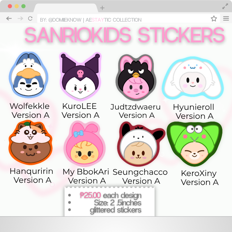 domiieknow's tweet photo. wts lfb skz ph

♡ new aeSTAYtic collection ♡
⤷ form: https://t.co/jTKguKQhLr
- pouch, stickers and Photocard Holder

t bangchan leeknow changbin hyunjin han felix seungmin jeongin stray kids skzoo sanrio https://t.co/abK2gbdcX8