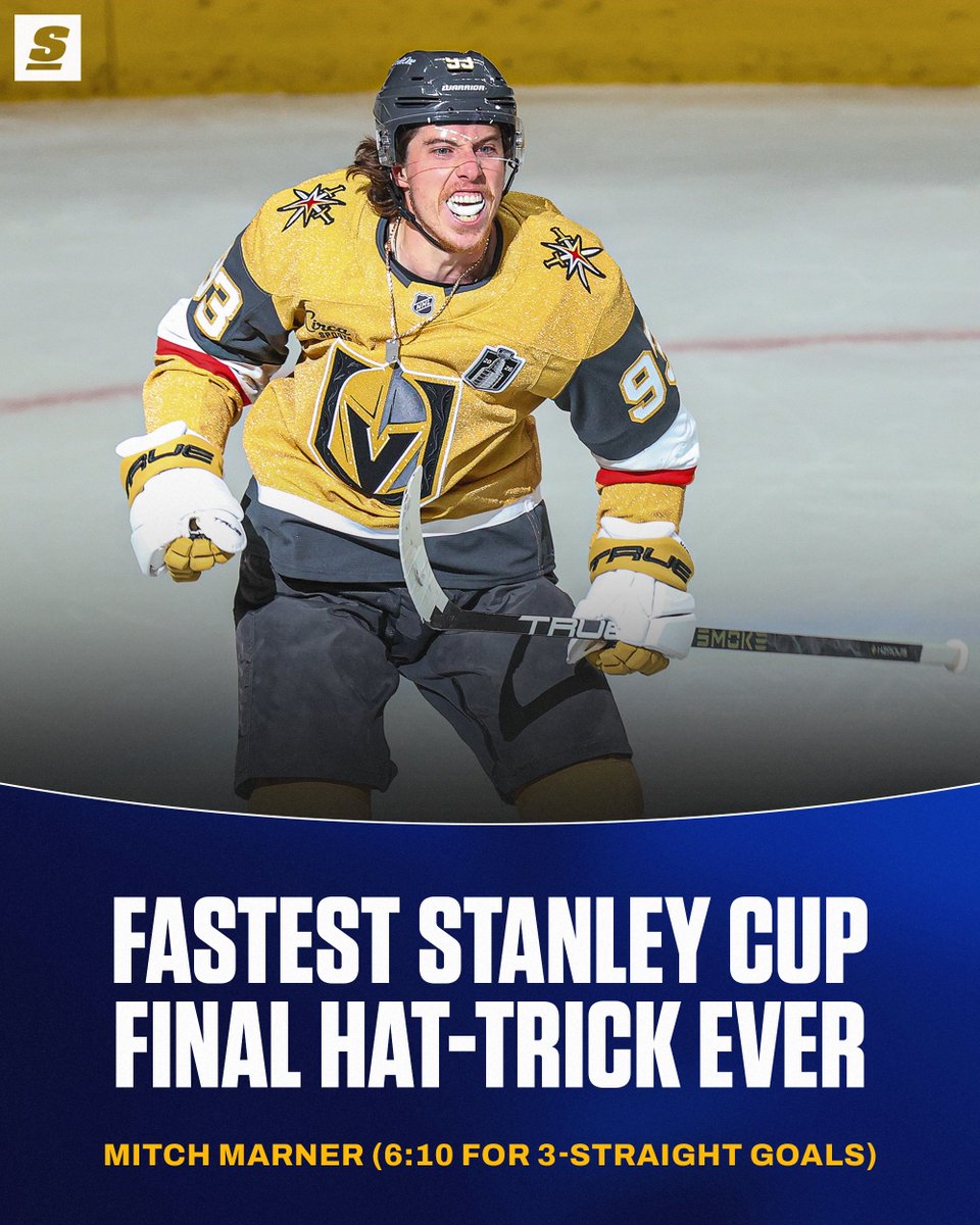 theScore's tweet photo. THAT WAS INCREDIBLE. THE GOLDEN KNIGHTS ARE TWO WINS AWAY FROM THEIR SECOND STANLEY CUP. ⚔️ https://t.co/IBuzGDj01h